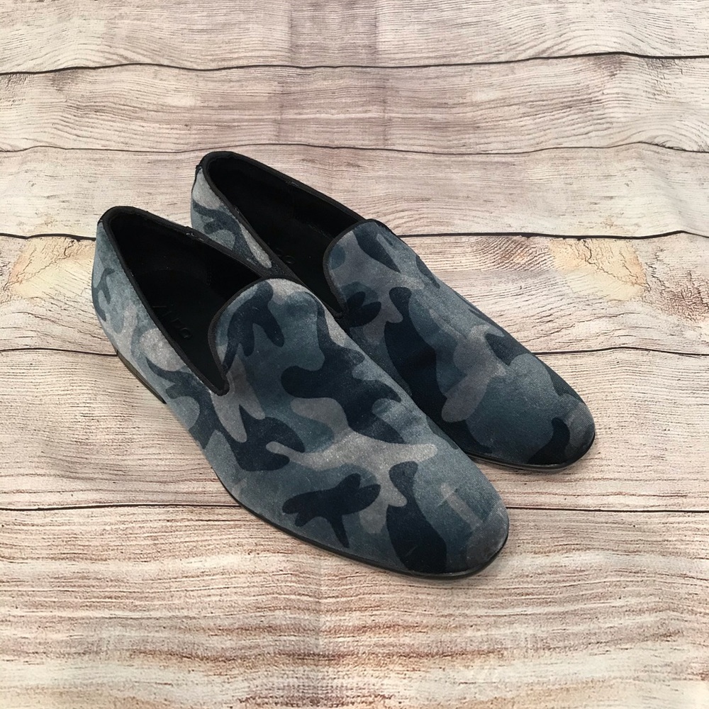 New Rare Aldo Camo Slip On Loafers Mens 9